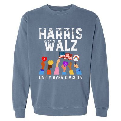 Harriswaltz 2024 Unity Over Division Garment-Dyed Sweatshirt