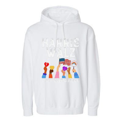 Harriswaltz 2024 Unity Over Division Garment-Dyed Fleece Hoodie