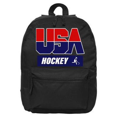 Hockey 2024 Usa Team 16 in Basic Backpack