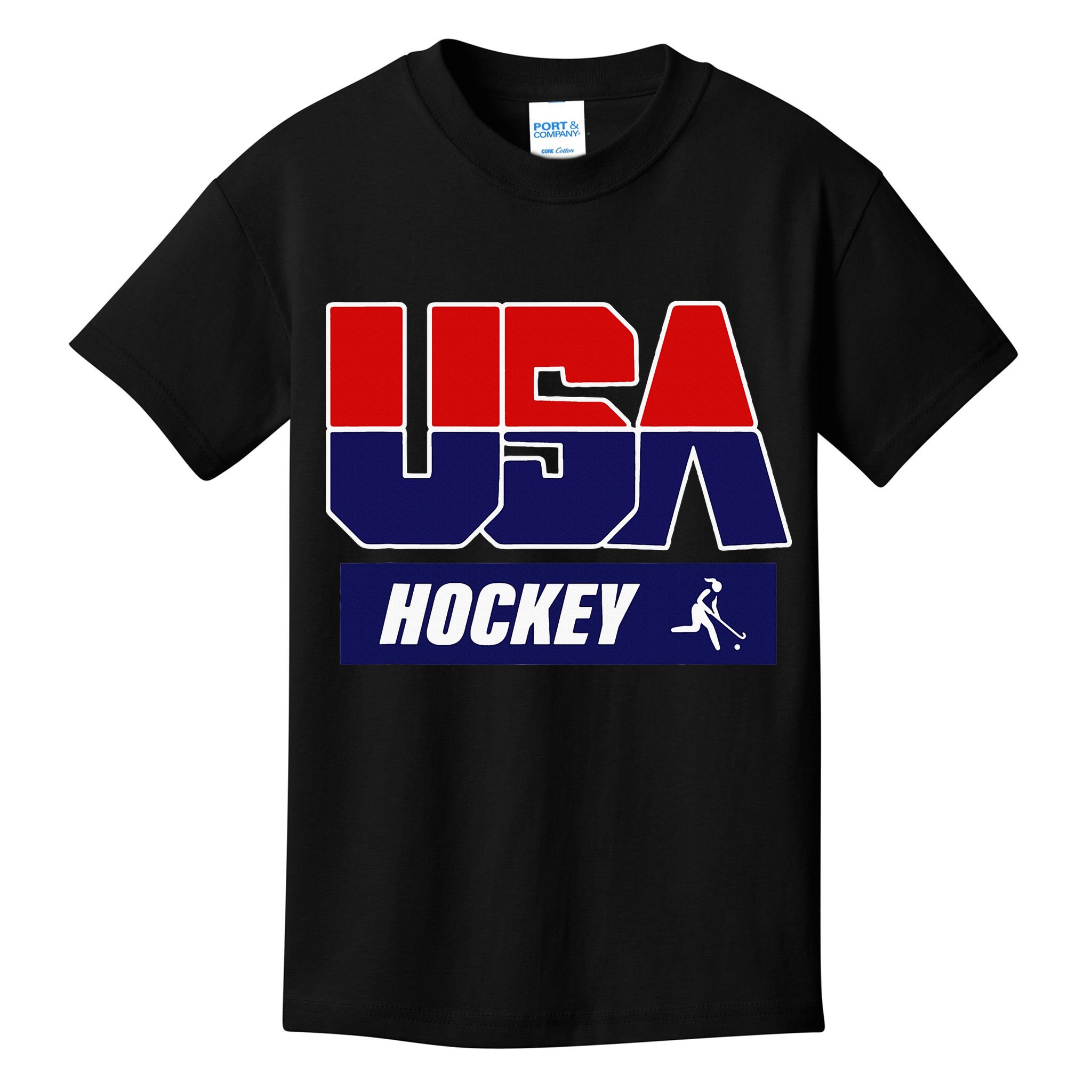 Hockey 2024 Usa Team Kids T-Shirt