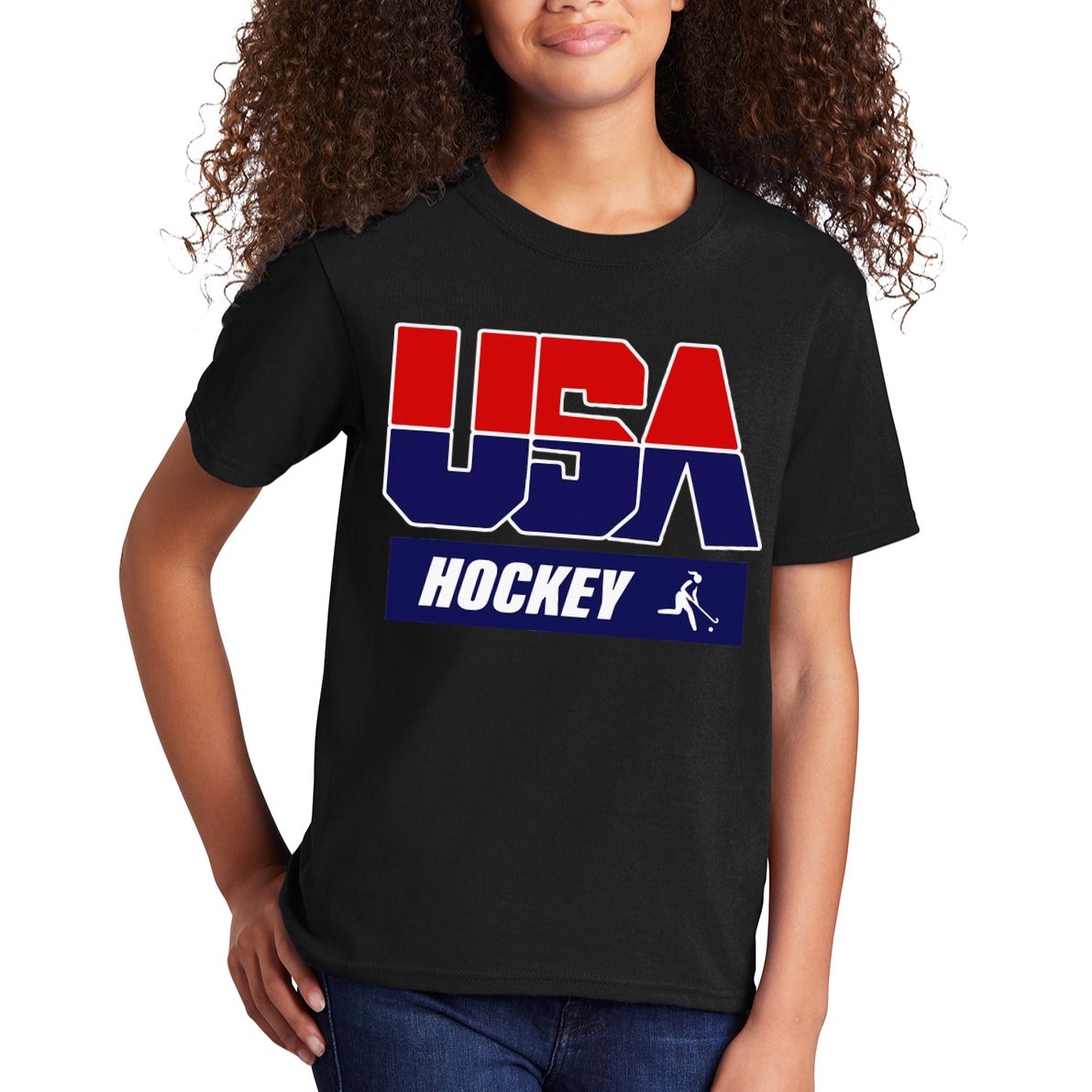 Hockey 2024 Usa Team Kids T-Shirt