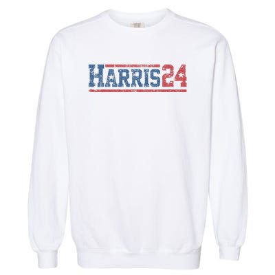 Harris 24 Vintage Kamala Harris 2024 Garment-Dyed Sweatshirt