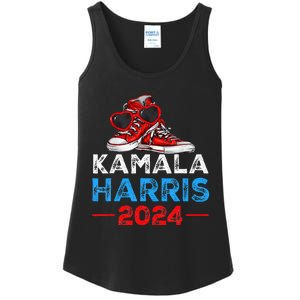 Harris 2024 Vote President Kamala Election Sneakers Ladies Essential Tank