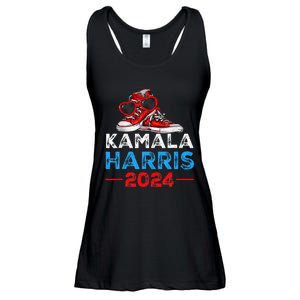 Harris 2024 Vote President Kamala Election Sneakers Ladies Essential Flowy Tank