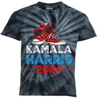 Harris 2024 Vote President Kamala Election Sneakers Kids Tie-Dye T-Shirt