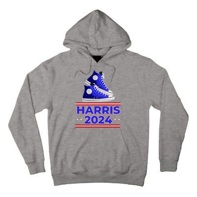 Harris 2024 Vote President Kamala Election Sneakers Meme Tall Hoodie