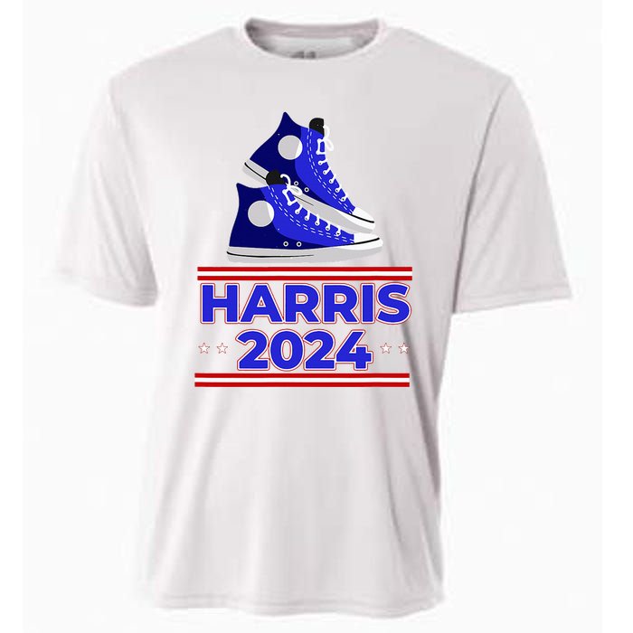 Harris 2024 Vote President Kamala Election Sneakers Meme Cooling Performance Crew T-Shirt