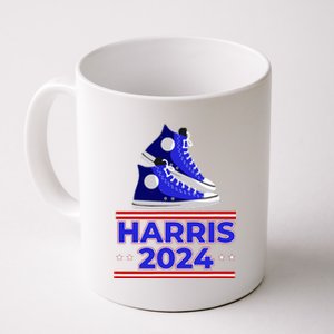 Harris 2024 Vote President Kamala Election Sneakers Meme Coffee Mug