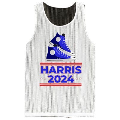 Harris 2024 Vote President Kamala Election Sneakers Meme Mesh Reversible Basketball Jersey Tank