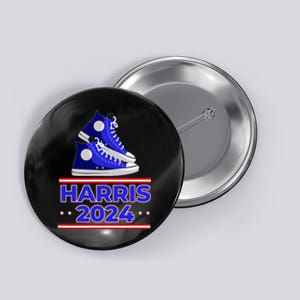 Harris 2024 Vote President Kamala Election Sneakers Meme Button