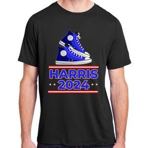 Harris 2024 Vote President Kamala Election Sneakers Meme Adult ChromaSoft Performance T-Shirt