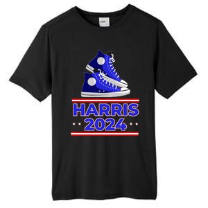 Harris 2024 Vote President Kamala Election Sneakers Meme Tall Fusion ChromaSoft Performance T-Shirt