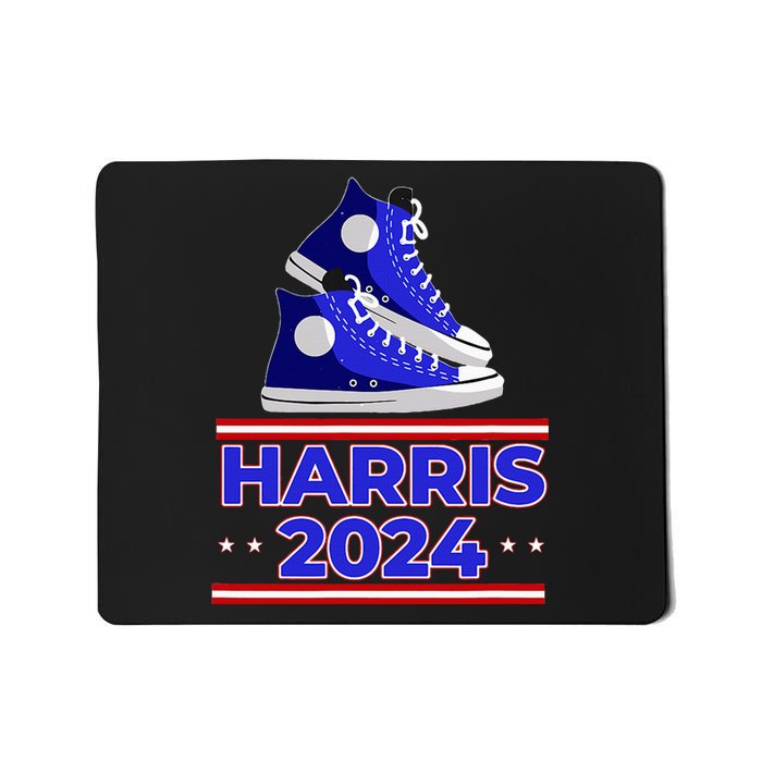 Harris 2024 Vote President Kamala Election Sneakers Meme Mousepad