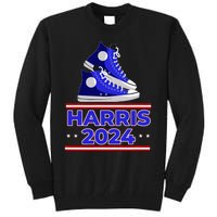 Harris 2024 Vote President Kamala Election Sneakers Meme Tall Sweatshirt