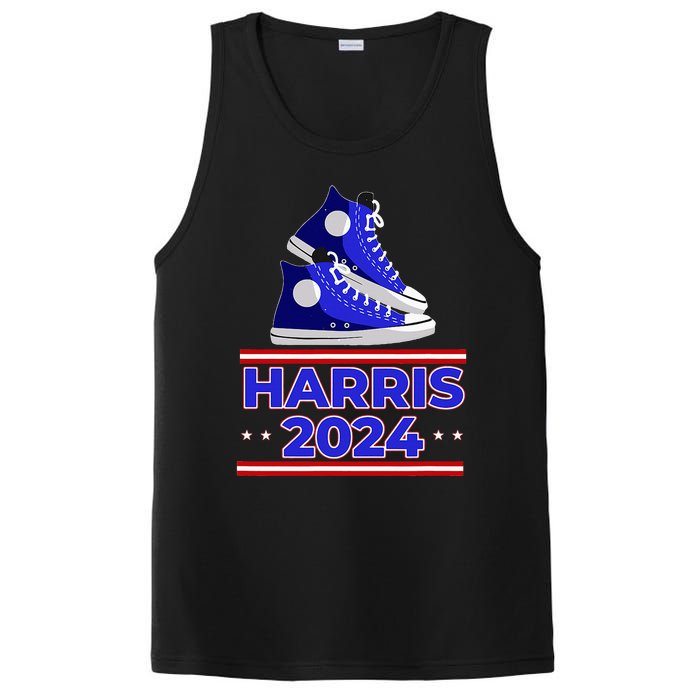 Harris 2024 Vote President Kamala Election Sneakers Meme PosiCharge Competitor Tank