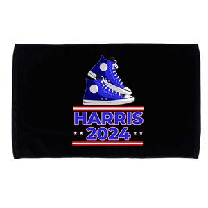 Harris 2024 Vote President Kamala Election Sneakers Meme Microfiber Hand Towel