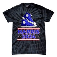 Harris 2024 Vote President Kamala Election Sneakers Meme Tie-Dye T-Shirt