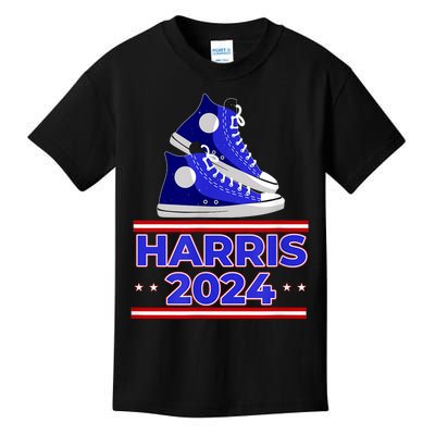 Harris 2024 Vote President Kamala Election Sneakers Meme Kids T-Shirt