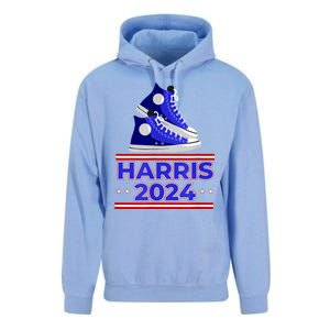 Harris 2024 Vote President Kamala Election Sneakers Meme Unisex Surf Hoodie