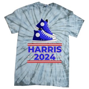 Harris 2024 Vote President Kamala Election Sneakers Meme Tie-Dye T-Shirt