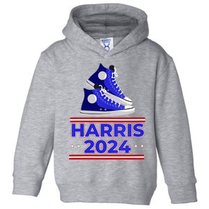 Harris 2024 Vote President Kamala Election Sneakers Meme Toddler Hoodie