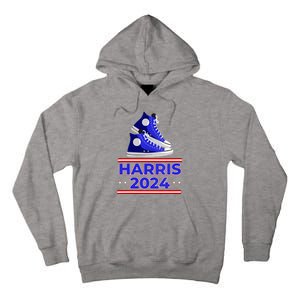 Harris 2024 Vote President Kamala Election Sneakers Meme Tall Hoodie