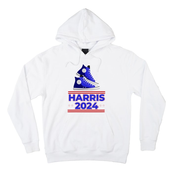 Harris 2024 Vote President Kamala Election Sneakers Meme Hoodie