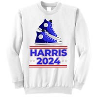 Harris 2024 Vote President Kamala Election Sneakers Meme Sweatshirt