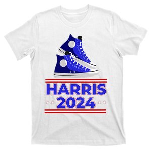 Harris 2024 Vote President Kamala Election Sneakers Meme T-Shirt