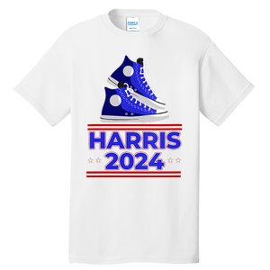 Harris 2024 Vote President Kamala Election Sneakers Meme Tall T-Shirt