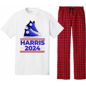 Harris 2024 Vote President Kamala Election Sneakers Meme Pajama Set