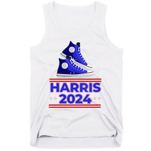 Harris 2024 Vote President Kamala Election Sneakers Meme Tank Top