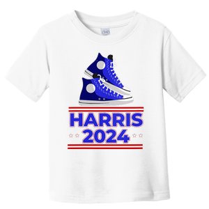 Harris 2024 Vote President Kamala Election Sneakers Meme Toddler T-Shirt