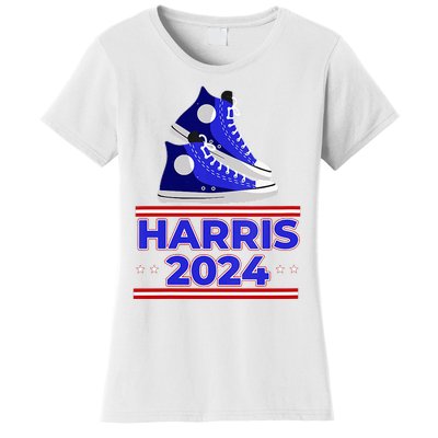 Harris 2024 Vote President Kamala Election Sneakers Meme Women's T-Shirt