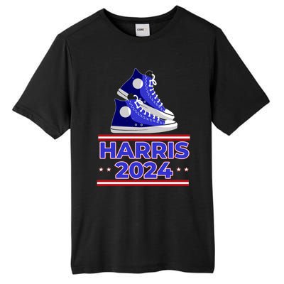 Harris 2024 Vote President Kamala Election Sneakers Meme Gift Tall Fusion ChromaSoft Performance T-Shirt