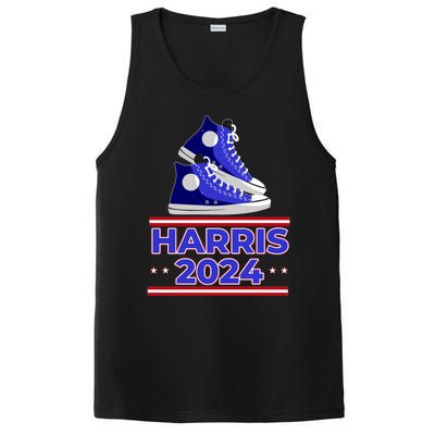 Harris 2024 Vote President Kamala Election Sneakers Meme Gift PosiCharge Competitor Tank