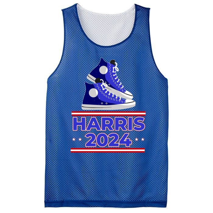 Harris 2024 Vote President Kamala Election Sneakers Meme Gift Mesh Reversible Basketball Jersey Tank