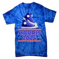 Harris 2024 Vote President Kamala Election Sneakers Meme Gift Tie-Dye T-Shirt