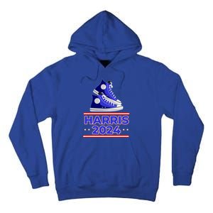 Harris 2024 Vote President Kamala Election Sneakers Meme Gift Tall Hoodie