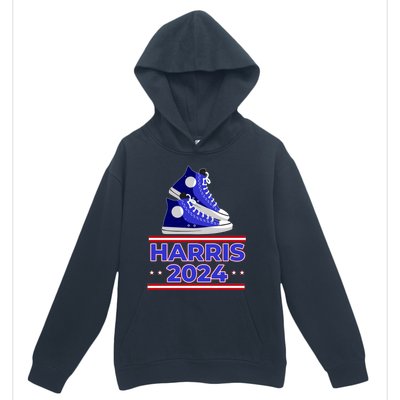 Harris 2024 Vote President Kamala Election Sneakers Meme Gift Urban Pullover Hoodie