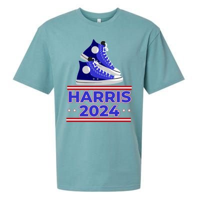 Harris 2024 Vote President Kamala Election Sneakers Meme Gift Sueded Cloud Jersey T-Shirt