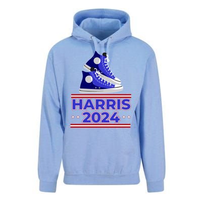 Harris 2024 Vote President Kamala Election Sneakers Meme Gift Unisex Surf Hoodie