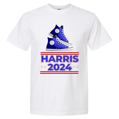 Harris 2024 Vote President Kamala Election Sneakers Meme Gift Garment-Dyed Heavyweight T-Shirt