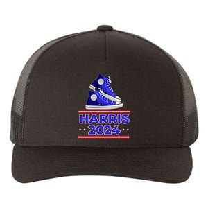 Harris 2024 Vote President Kamala Election Sneakers Meme Yupoong Adult 5-Panel Trucker Hat