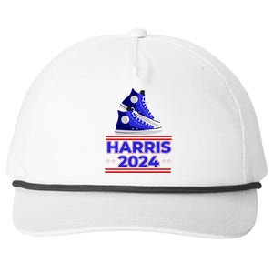 Harris 2024 Vote President Kamala Election Sneakers Meme Snapback Five-Panel Rope Hat