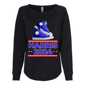 Harris 2024 Vote President Kamala Election Sneakers Meme Womens California Wash Sweatshirt