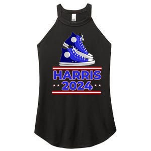 Harris 2024 Vote President Kamala Election Sneakers Meme Women's Perfect Tri Rocker Tank