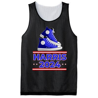 Harris 2024 Vote President Kamala Election Sneakers Meme Mesh Reversible Basketball Jersey Tank