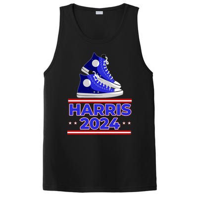 Harris 2024 Vote President Kamala Election Sneakers Meme PosiCharge Competitor Tank