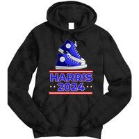 Harris 2024 Vote President Kamala Election Sneakers Meme Tie Dye Hoodie